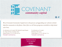 Tablet Screenshot of covenantcapital.org